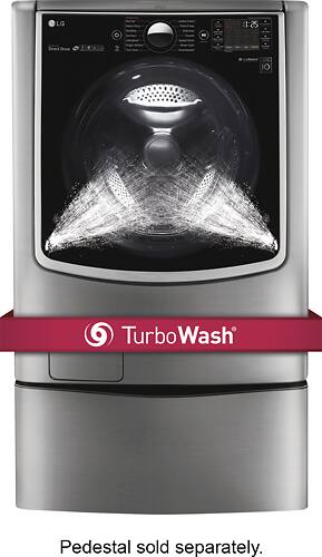 LG - 5.2 Cu. Ft. 14-Cycle Front-Loading Smart Wi-Fi Washer with TurboWash and Steam - Graphite Steel - Alt_View_Standard_11