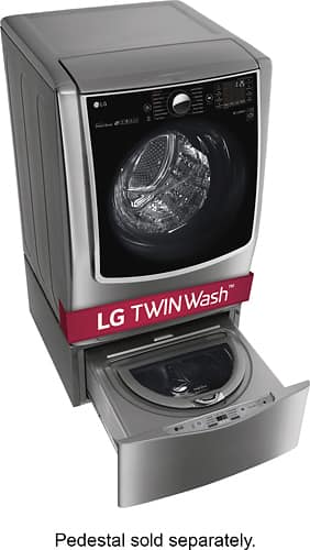 LG - 5.2 Cu. Ft. 14-Cycle Front-Loading Smart Wi-Fi Washer with TurboWash and Steam - Graphite Steel - Alt_View_Standard_12