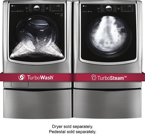 LG - 5.2 Cu. Ft. 14-Cycle Front-Loading Smart Wi-Fi Washer with TurboWash and Steam - Graphite Steel - Alt_View_Standard_13