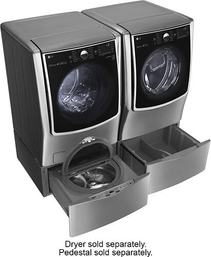 LG - 5.2 Cu. Ft. 14-Cycle Front-Loading Smart Wi-Fi Washer with TurboWash and Steam - Graphite Steel - Alt_View_Standard_18