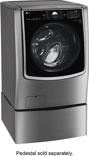 LG - 5.2 Cu. Ft. 14-Cycle Front-Loading Smart Wi-Fi Washer with TurboWash and Steam - Graphite Steel - Alt_View_Standard_1