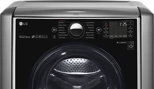 LG - 5.2 Cu. Ft. 14-Cycle Front-Loading Smart Wi-Fi Washer with TurboWash and Steam - Graphite Steel - Alt_View_Standard_2