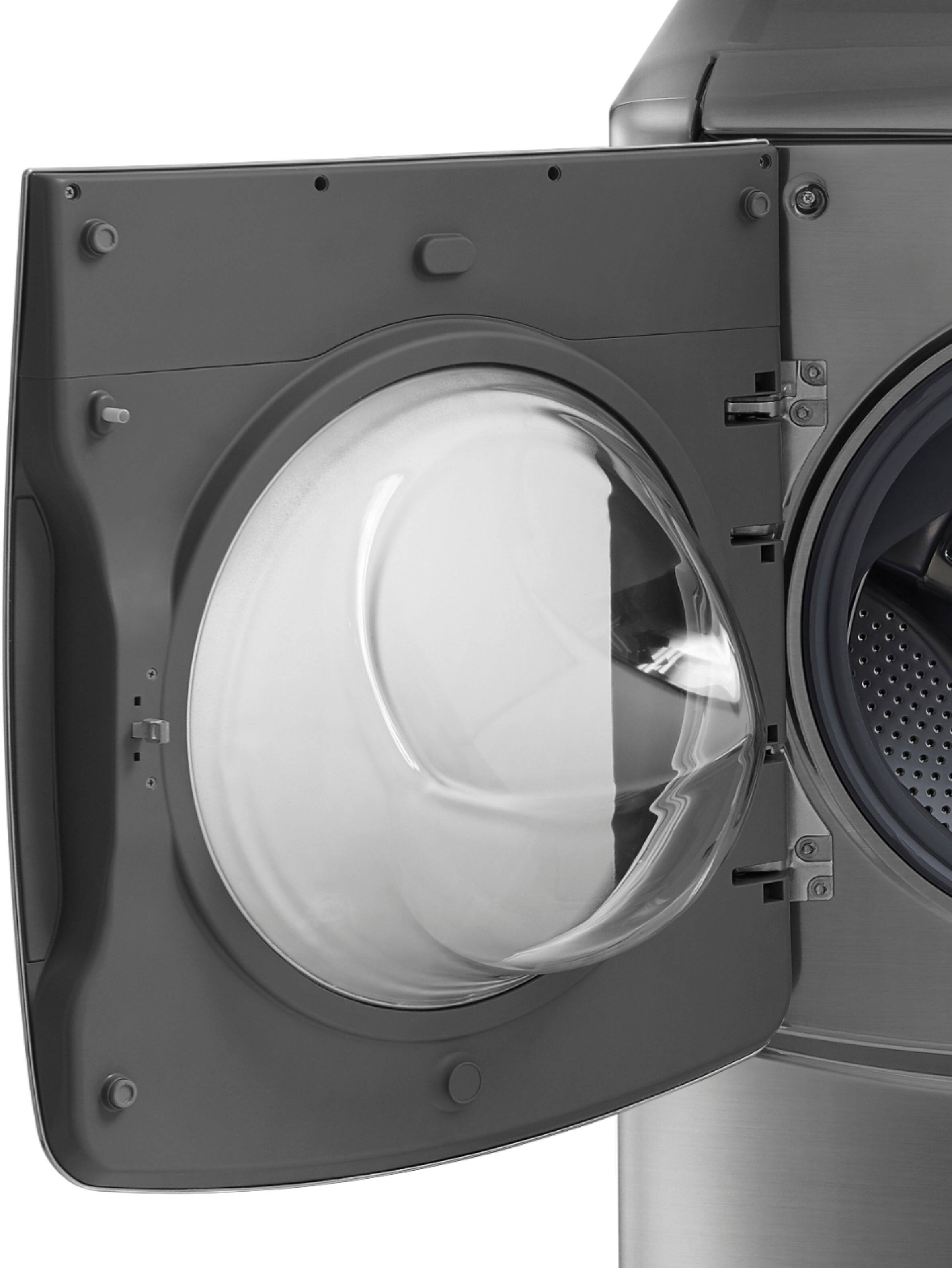 LG - 5.2 Cu. Ft. 14-Cycle Front-Loading Smart Wi-Fi Washer with TurboWash and Steam - Graphite Steel - Alt_View_Standard_3