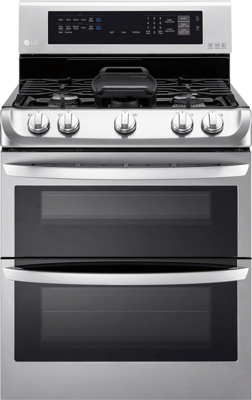 LG 6.9 Cu. Ft. Gas SelfCleaning Freestanding Double Oven Range with