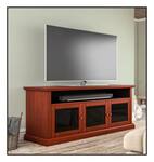 Salamander Designs - A/V Cabinet for Most Flat-Panel TVs up to 75" - Warm Cherry Wood
