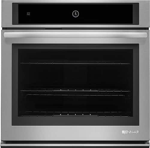 Jenn-Air - Euro-Style 30" Built-In Single Electric Convection Wall Oven - Stainless - Front_Standard