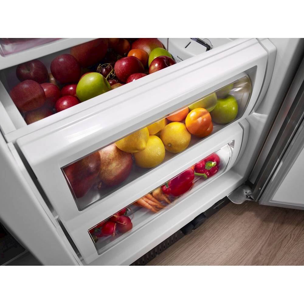 KitchenAid - 25.5 Cu. Ft. Side-by-Side Built-In Refrigerator - White - Alt_View_Standard_16