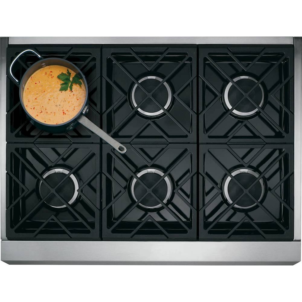 Monogram - 36" Gas Cooktop - Stainless steel - Alt_View_Standard_11
