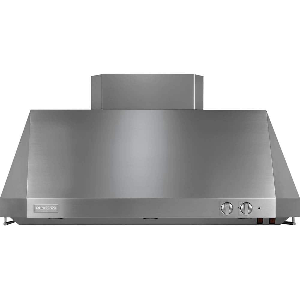 Monogram - 48" Externally Vented Range Hood - Stainless steel - Front_Zoom