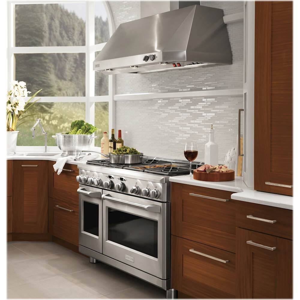 Monogram - 48" Externally Vented Range Hood - Stainless steel - Alt_View_Standard_12