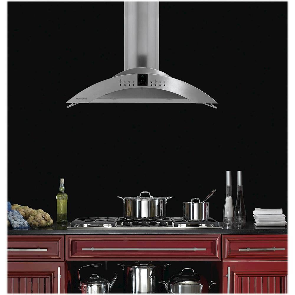 Monogram - 37" Convertible Range Hood - Stainless steel - Alt_View_Standard_12