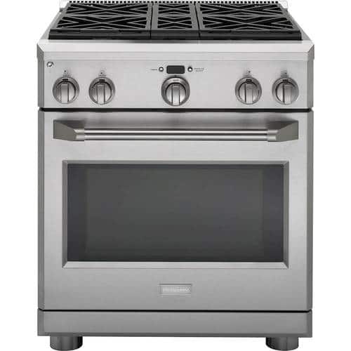 Monogram - 5.7 Cu. Ft. Self-Cleaning Freestanding Gas Convection Range - Stainless steel - Front_Standard