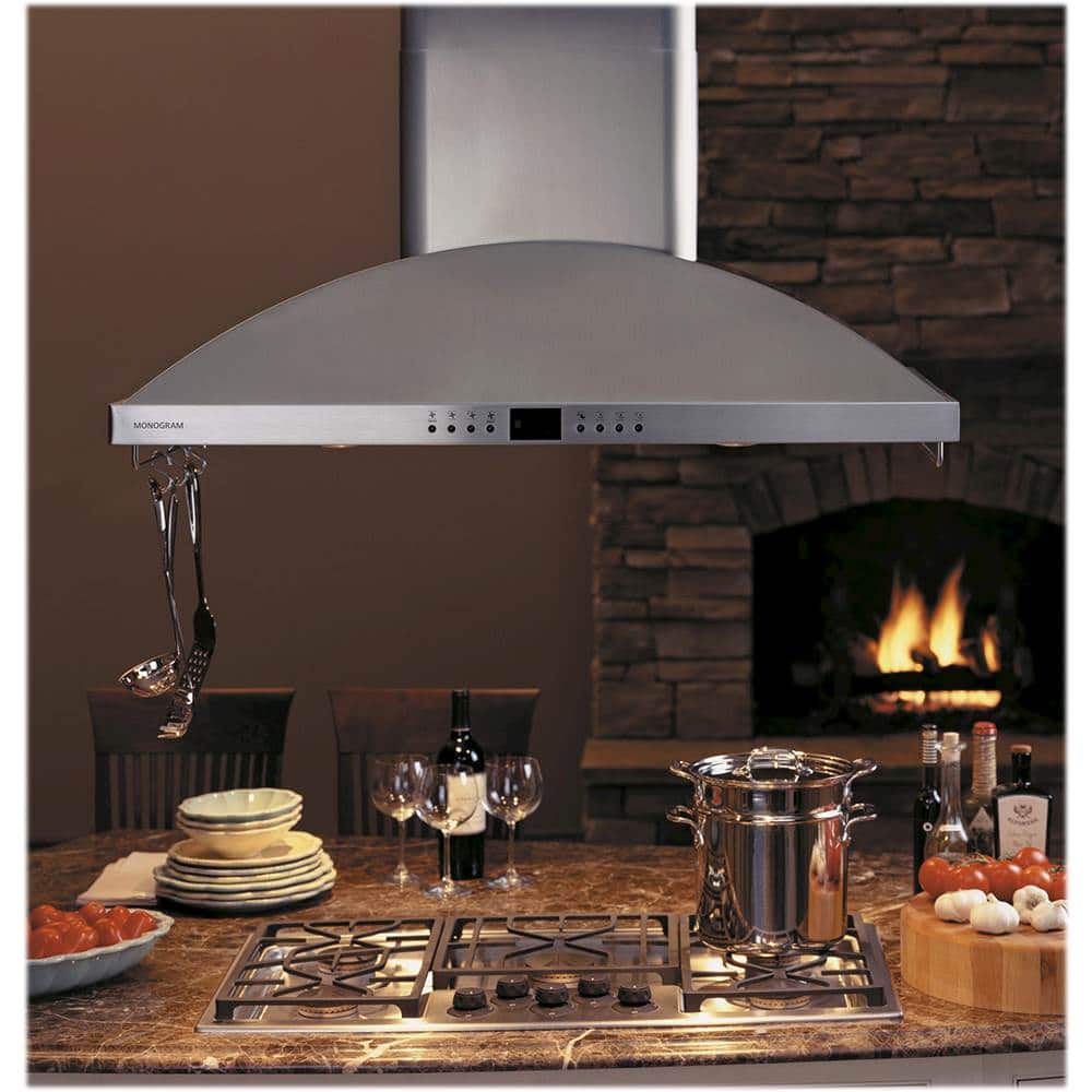 Monogram - 42" Externally Vented Range Hood - Stainless steel - Alt_View_Standard_13