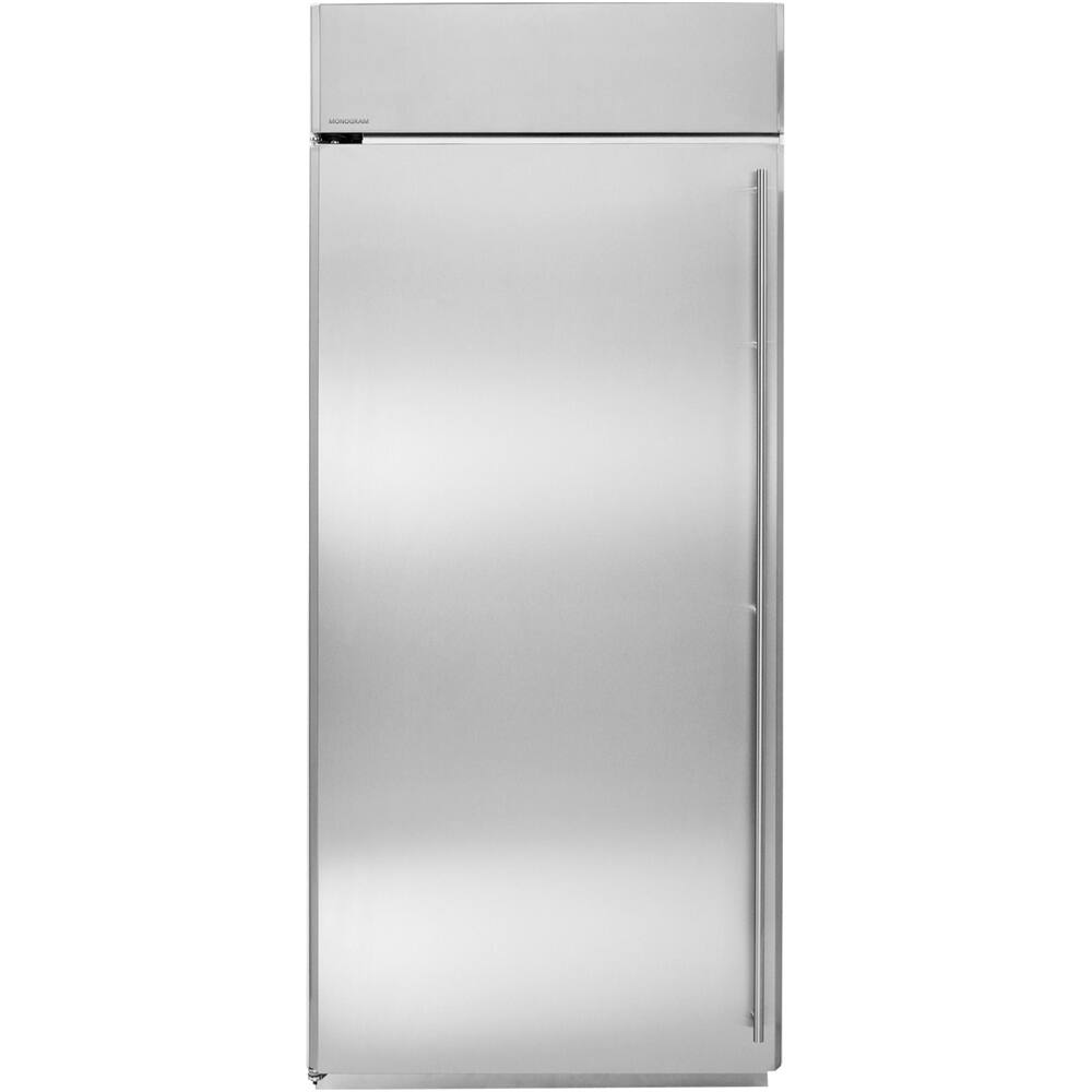 Monogram - 21.9 Cu. Ft. Upright Freezer - Stainless steel - Front_Standard