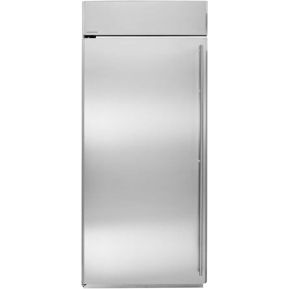 Monogram - 21.9 Cu. Ft. Upright Freezer - Stainless steel - Front_Zoom