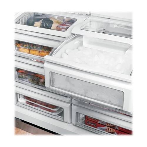 Monogram - 21.9 Cu. Ft. Upright Freezer - Stainless steel - Alt_View_Standard_11