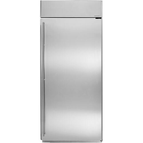 Monogram - 21.9 Cu. Ft. Upright Freezer - Stainless steel - Front_Standard