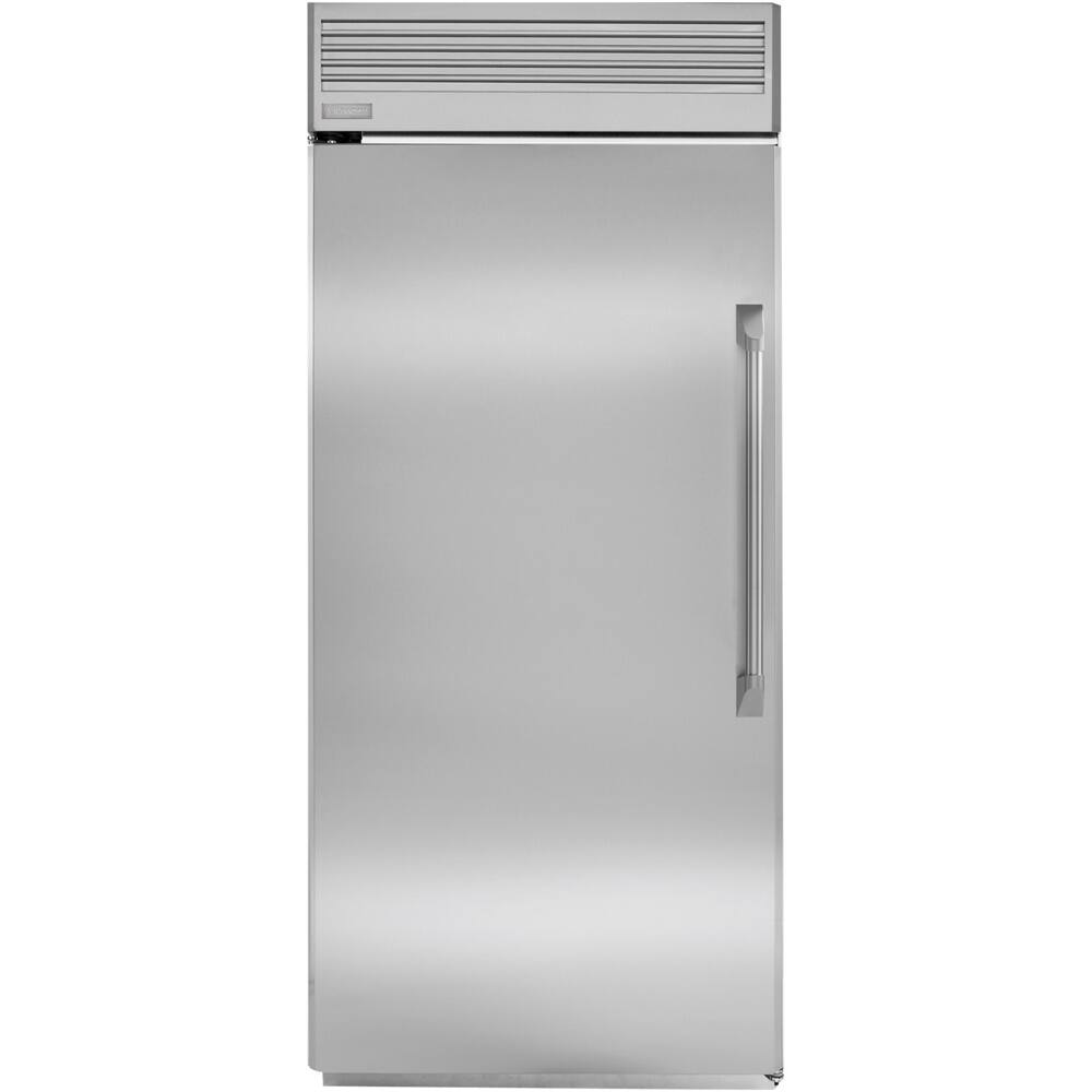 Monogram - 21.9 Cu. Ft. Upright Freezer - Stainless steel - Front_Standard