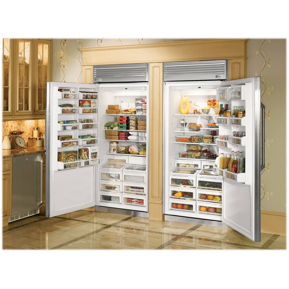Monogram - 21.9 Cu. Ft. Upright Freezer - Stainless steel - Alt_View_Standard_12