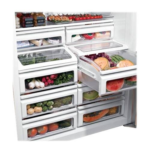 Monogram - 22 Cu. Ft. Refrigerator - Stainless steel - Alt_View_Standard_13