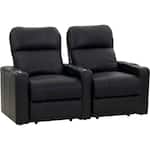 Octane Seating - Turbo XL700 Straight 2-Seat Power Recline Home Theater Seating - Black