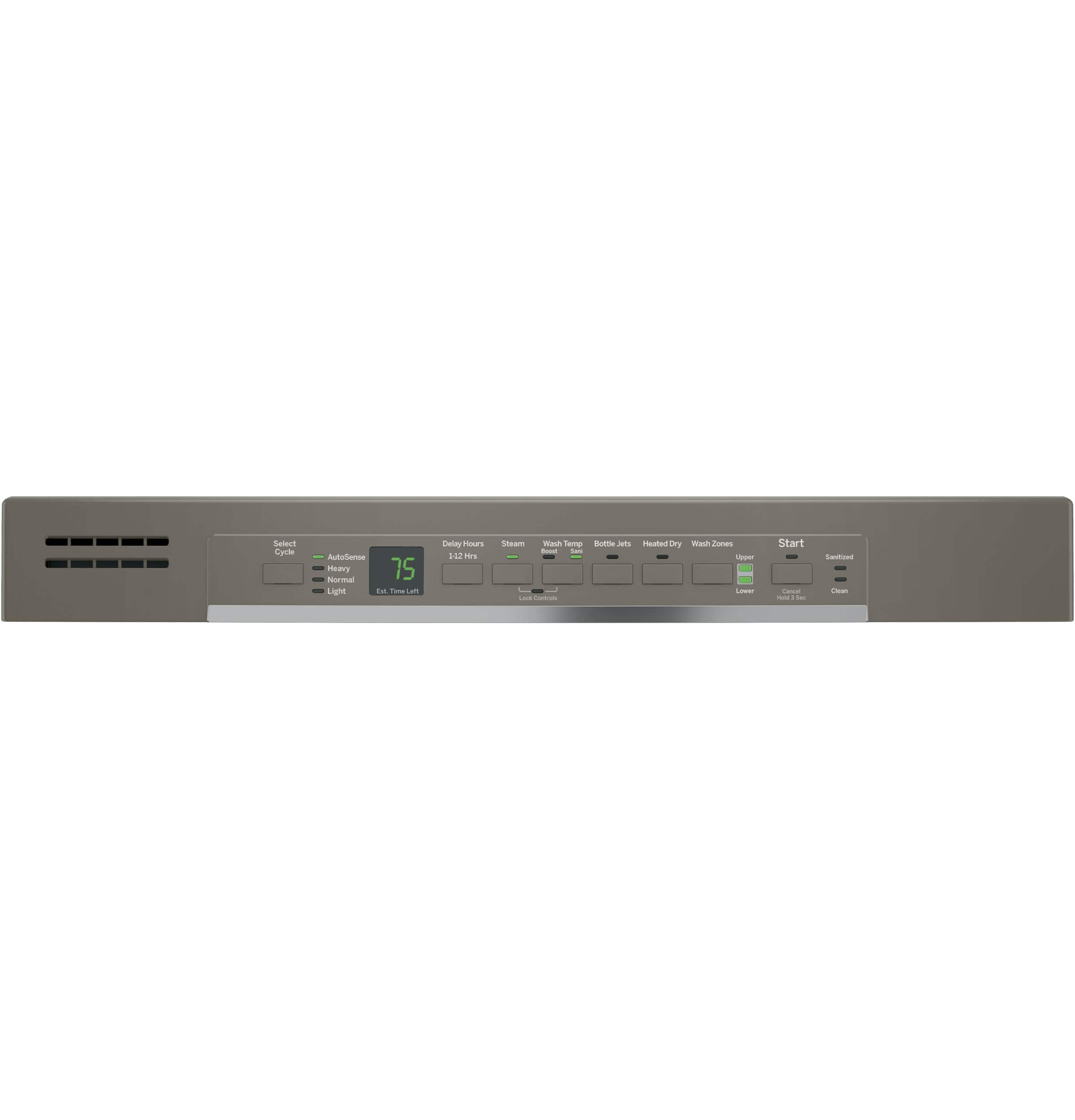 GE - 24" Front Control Tall Tub Built-In Dishwasher - Slate - Alt_View_Standard_11