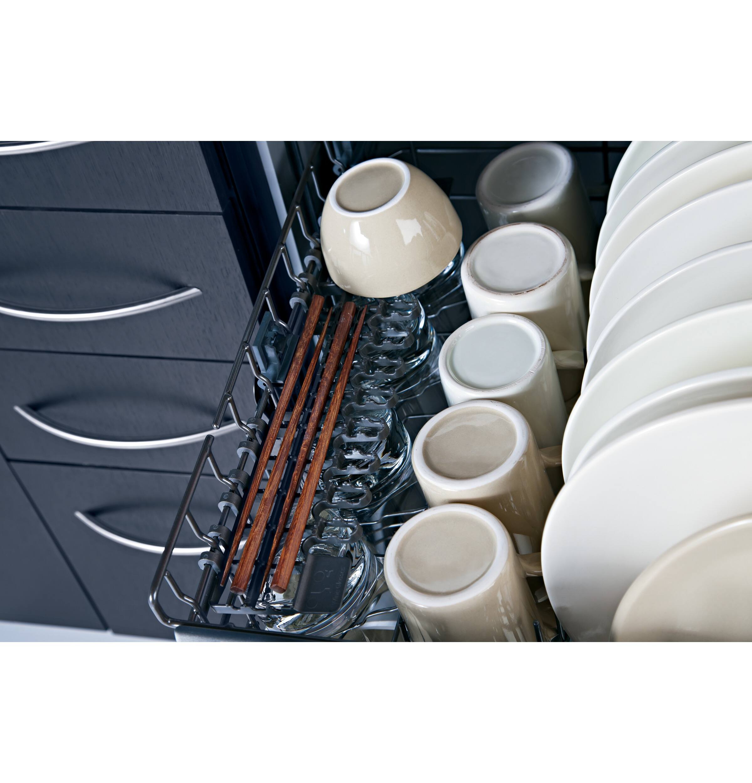 GE - 24" Front Control Tall Tub Built-In Dishwasher - Slate - Alt_View_Standard_18