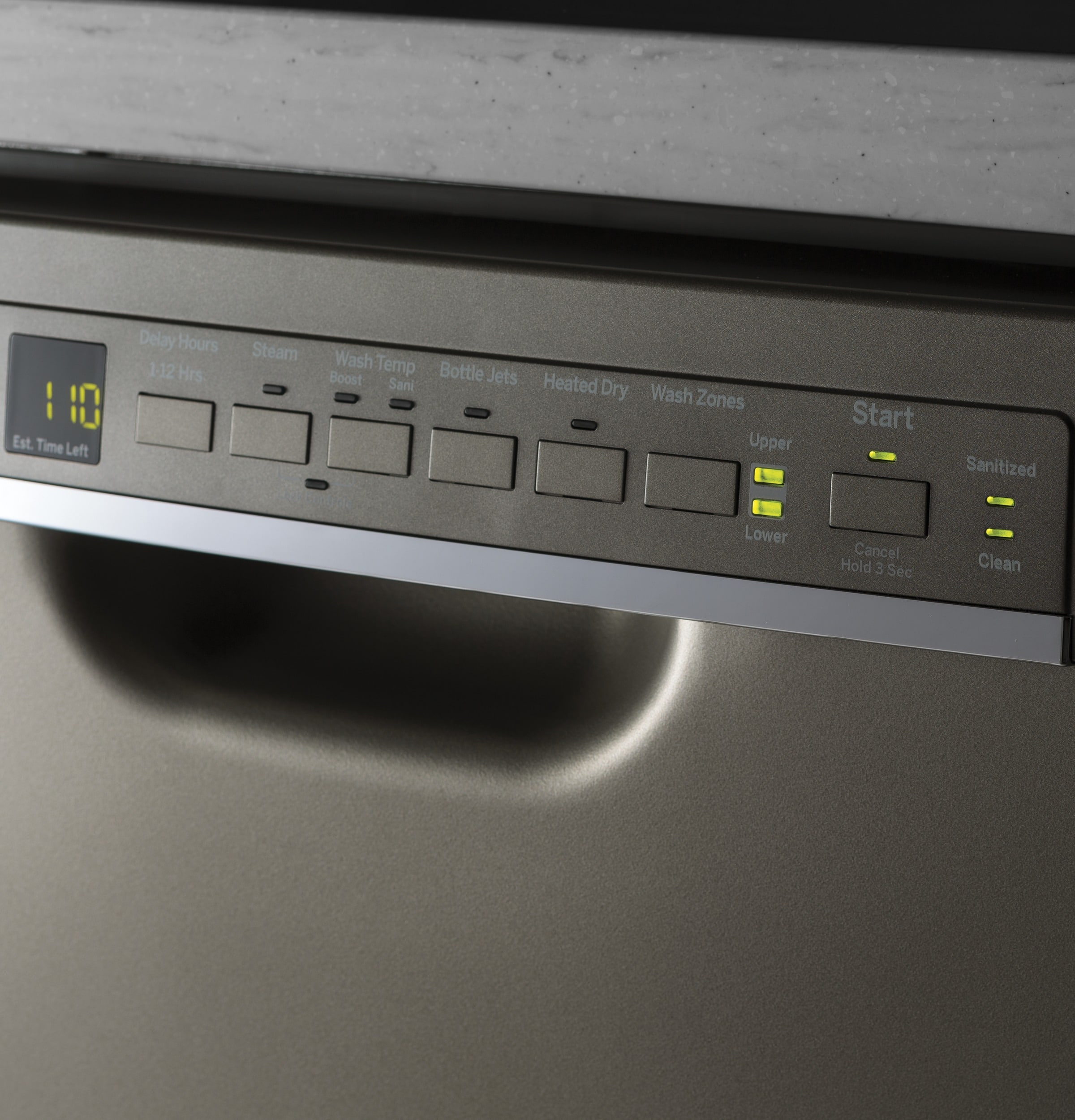 GE - 24" Front Control Tall Tub Built-In Dishwasher - Slate - Alt_View_Standard_19