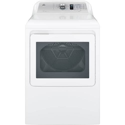 GE - 7.4 Cu. Ft. 12-Cycle Gas Dryer - White - Front_Standard