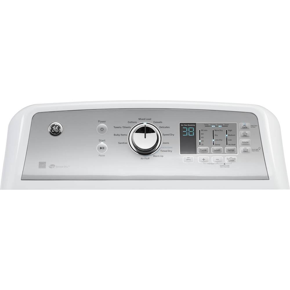 GE - 7.4 Cu. Ft. 12-Cycle Electric Dryer - White - Alt_View_Standard_1
