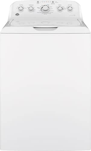 GE - 4.2 Cu. Ft. 14-Cycle Top-Loading Washer - White On White - Front_Standard