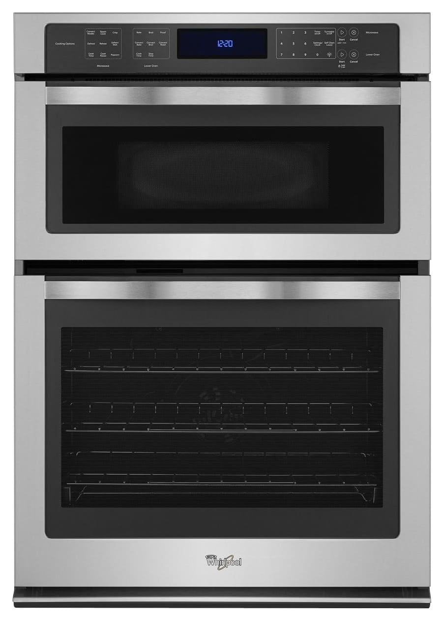 Wall Oven Microwave Combos Pacific S Whirlpool 30 Single Electric Convection Wall Oven With Built In Microwave Stainless Steel