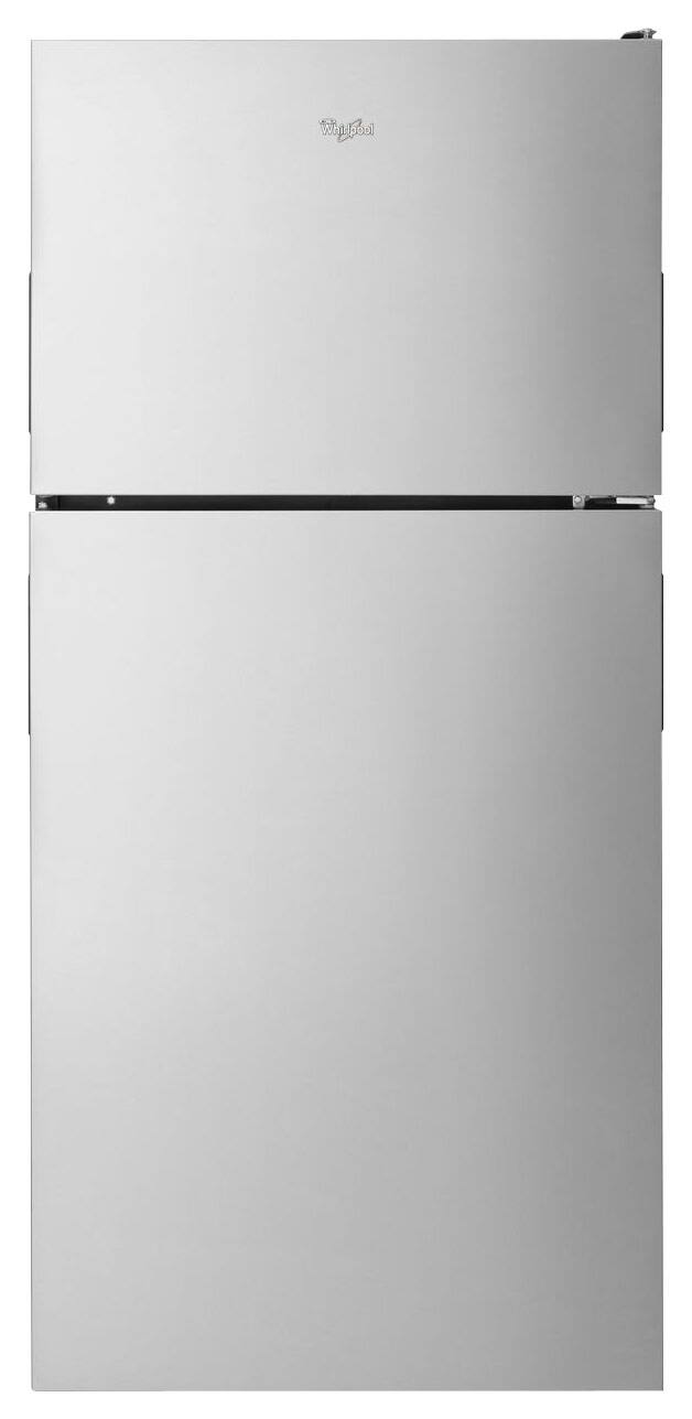 Whirlpool - 18.2 Cu. Ft. Top-Freezer Refrigerator - Stainless steel - Front_Standard