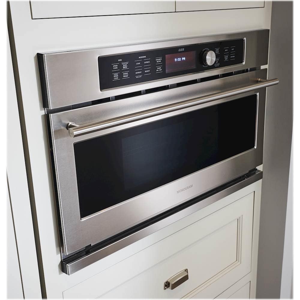 Monogram - 29.8" Built-In Single Electric Convection Wall Oven - Stainless steel - Alt_View_Standard_13
