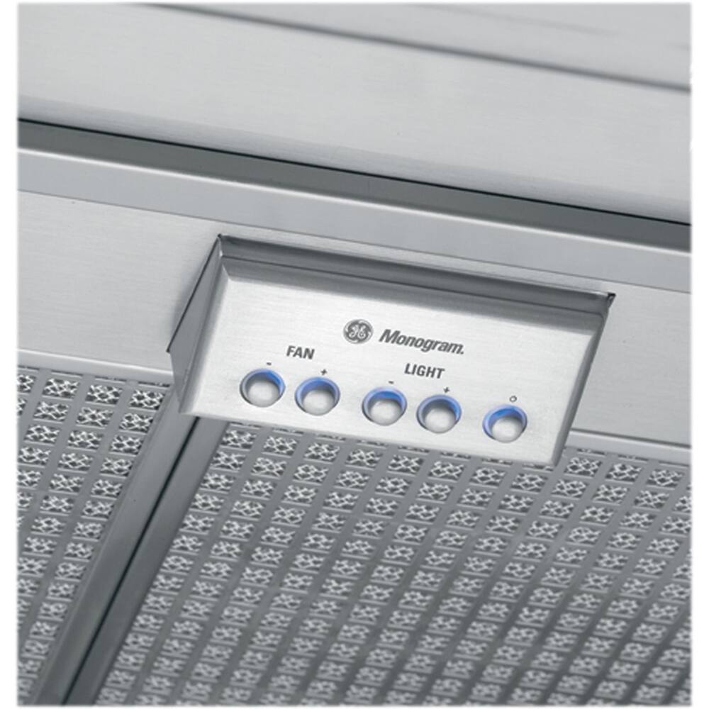Monogram - 35" Externally Vented Range Hood - Stainless steel - Alt_View_Standard_11