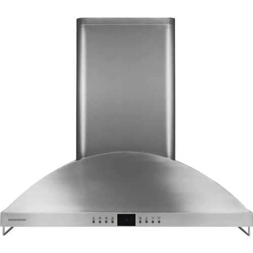 Monogram - 36" Externally Vented Range Hood - Stainless steel - Front_Standard
