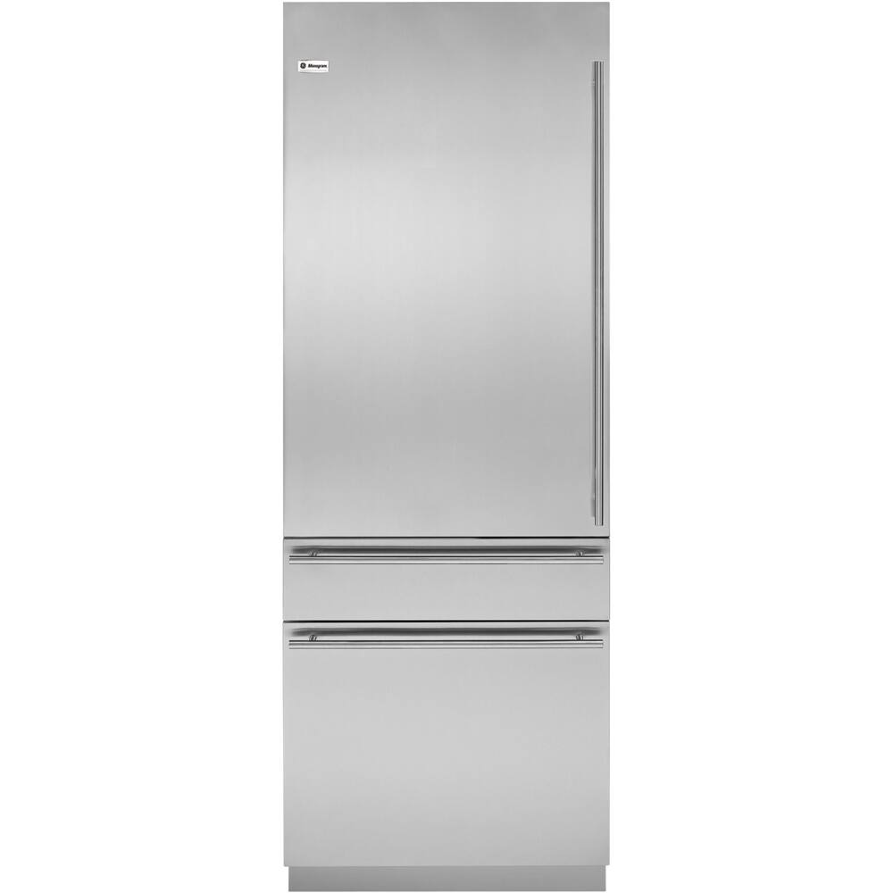 Monogram - European Left Hinge Door Panel Kit for Refrigerators / Freezers - Silver - Front_Zoom