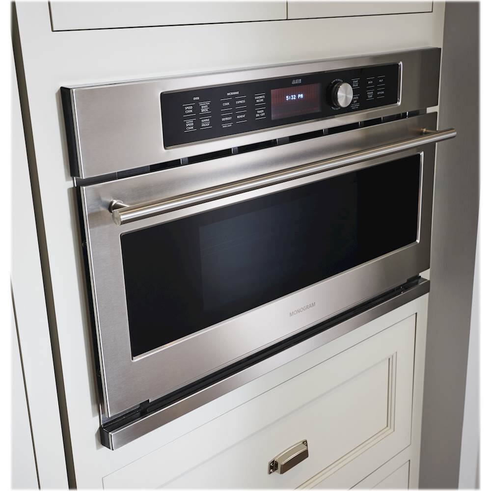 Monogram - 29.8" Built-In Single Electric Convection Wall Oven - Stainless steel - Alt_View_Standard_14