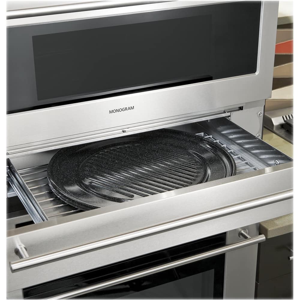 Monogram Storage Drawer for Monogram Wall Ovens Stainless steel at