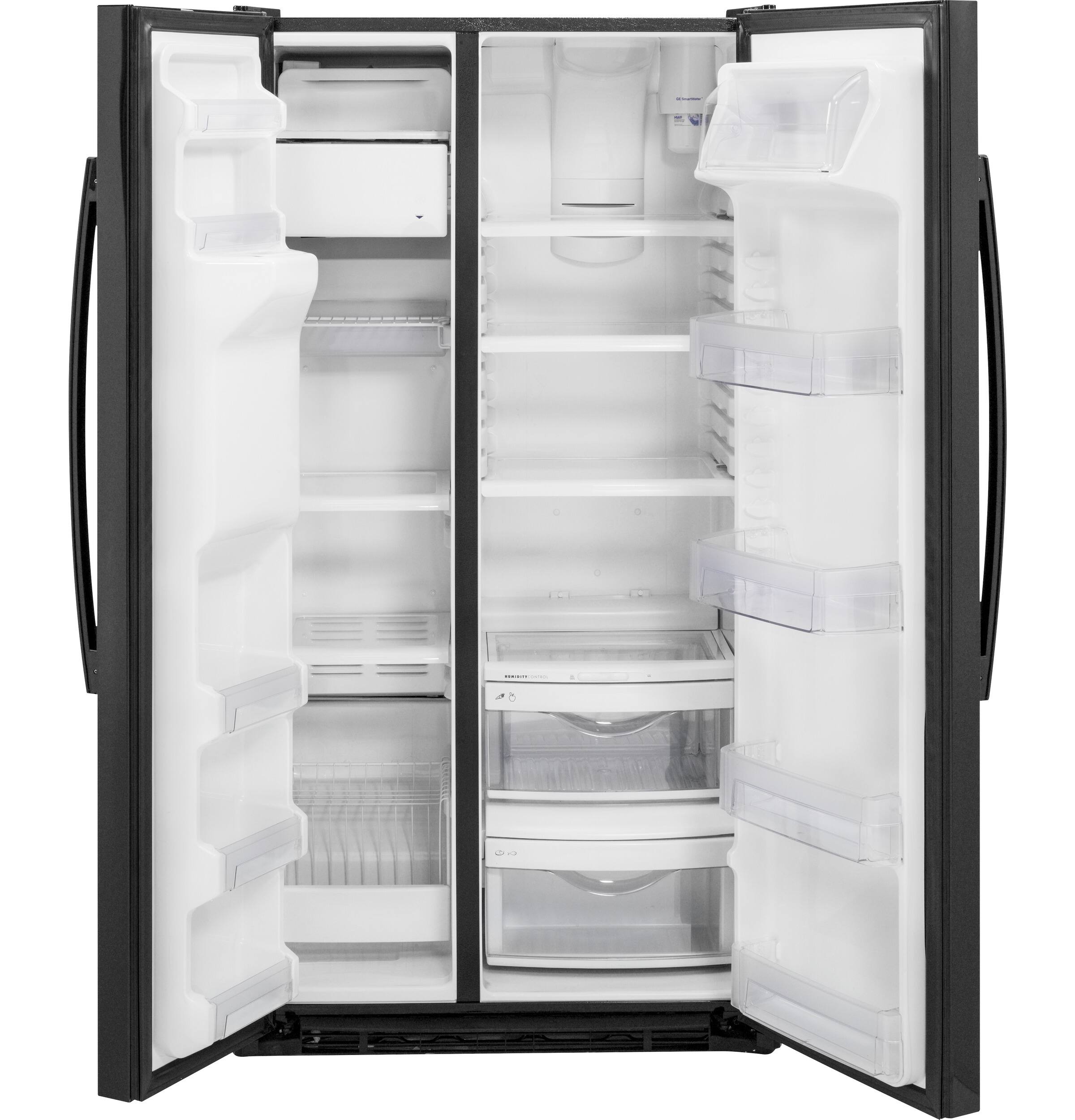 GE - 21.9 Cu. Ft. Counter-Depth Refrigerator - High-Gloss Black - Alt_View_Standard_13