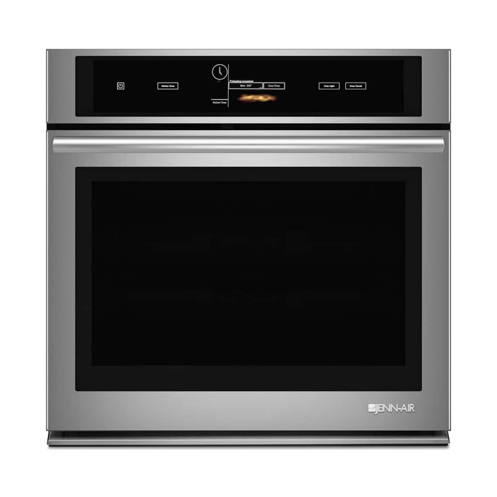 Jenn-Air - V2 30" Built-In Single Electric Convection Wall Oven - Silver - Front_Standard