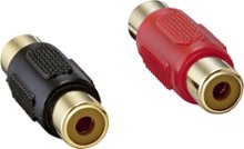 Insignia - RCA Plug Couplers (2-Pack) - Red/Black
