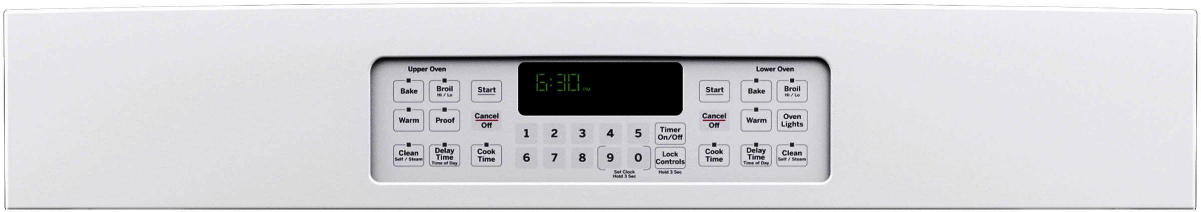 GE - 30" Built-In Double Electric Wall Oven - White - Alt_View_Standard_1