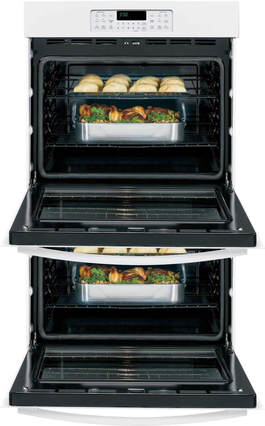 GE - 30" Built-In Double Electric Wall Oven - White - Alt_View_Standard_2