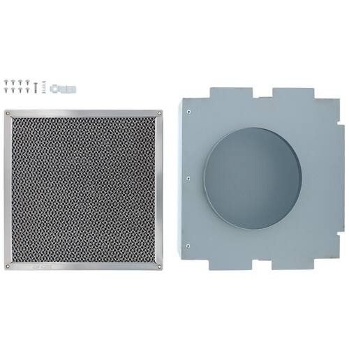 Zephyr - Recirculating Kit for Essentials Europa Lucé ZLC-E42AS and ZLC-M90AS Hoods - Black - Front_Standard
