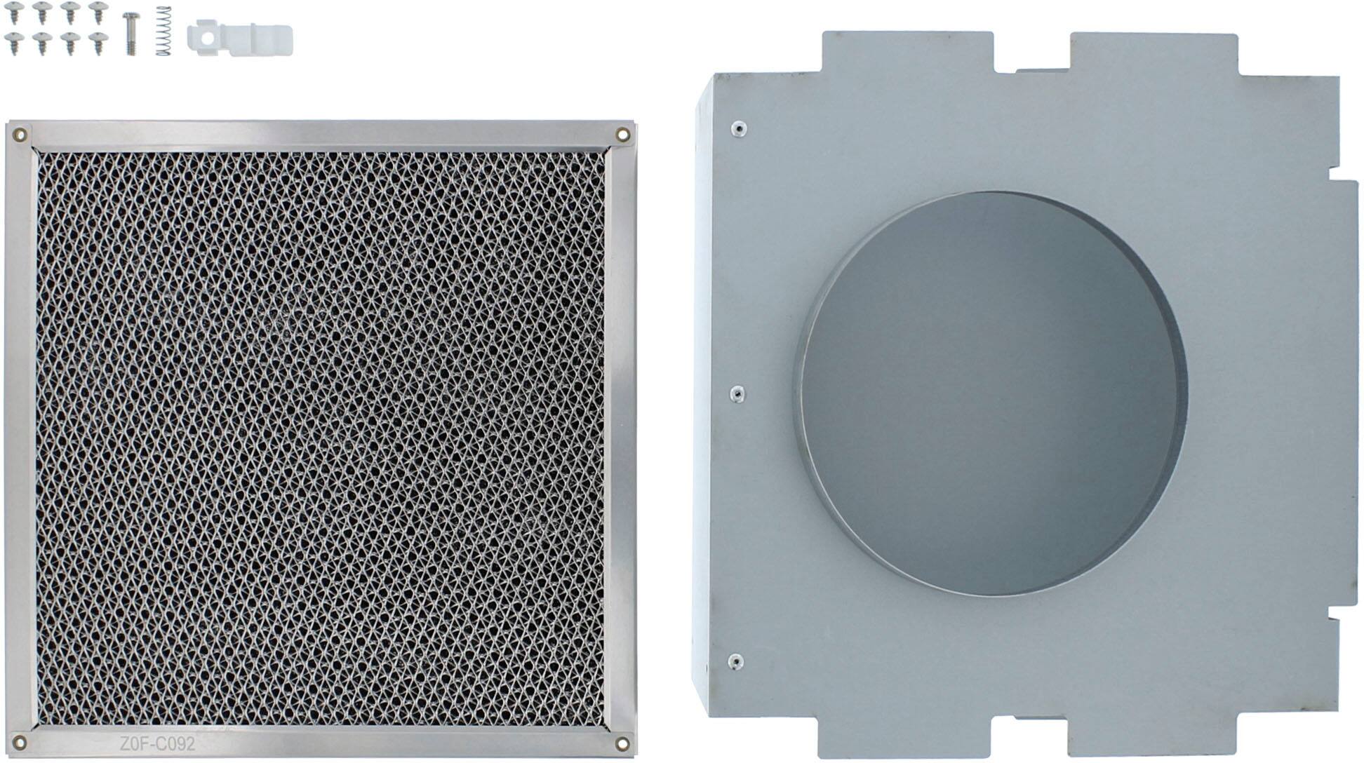 Zephyr - Recirculating Kit for Essentials Europa Lucé ZLC-E42AS and ZLC-M90AS Hoods - Black - Front_Zoom
