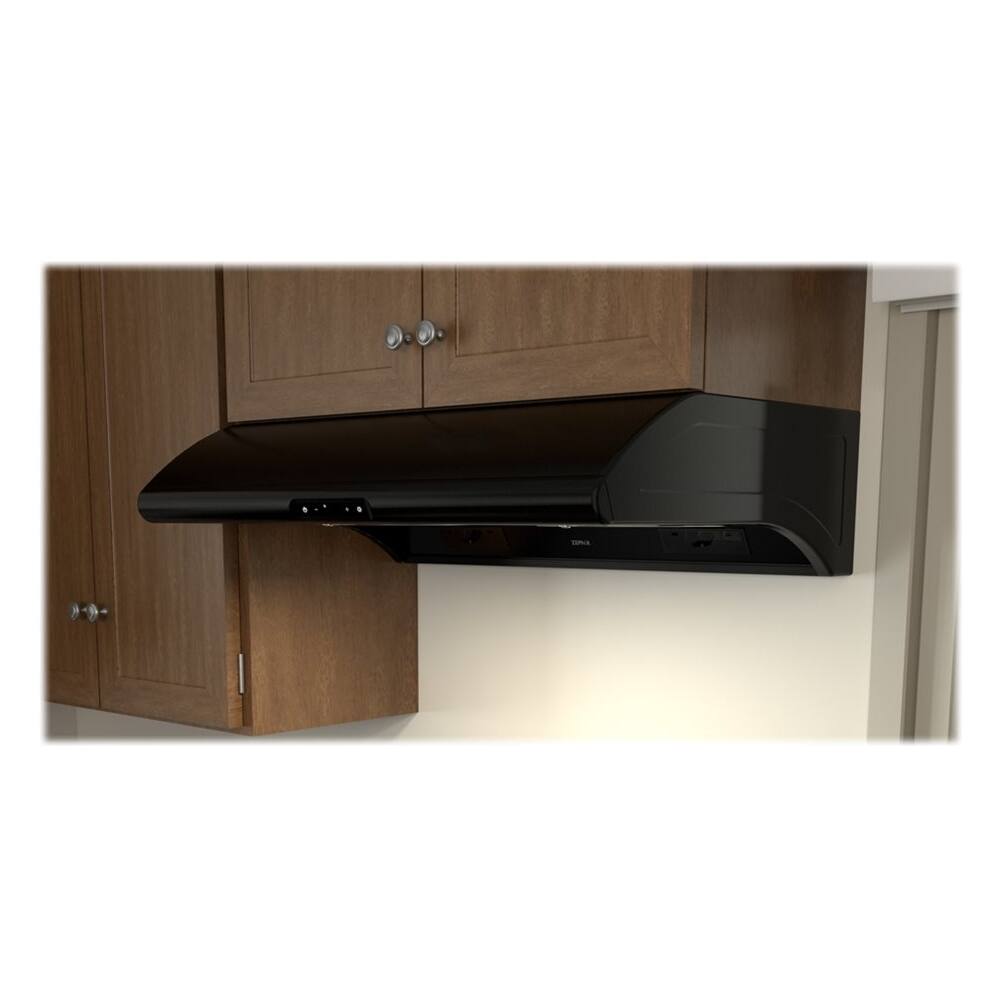Zephyr - Power Typhoon 36" Externally Vented Range Hood - Black - Angle_Standard