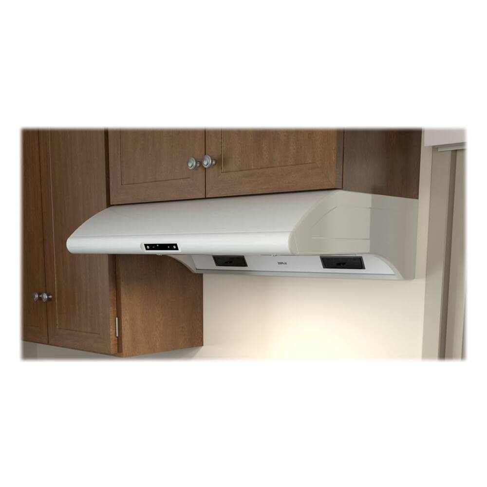 Zephyr - Power Typhoon 36" Externally Vented Range Hood - White - Angle_Standard