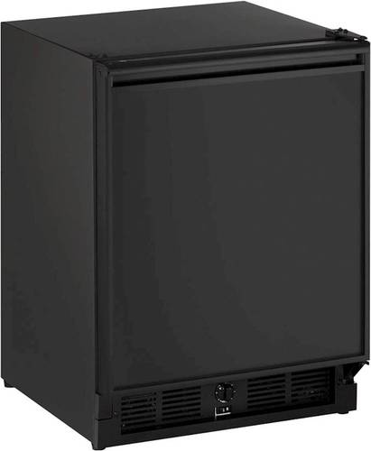 U-Line - Combo 2.1 Cu. Ft. Mini Fridge - Solid black - Front_Standard