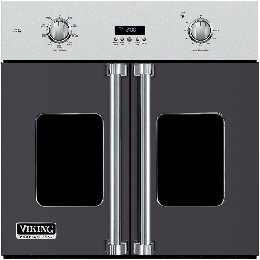 Viking - Professional 7 Series 29.5" Built-In Single Electric Convection Wall Oven - Graphite gray - Front_Zoom